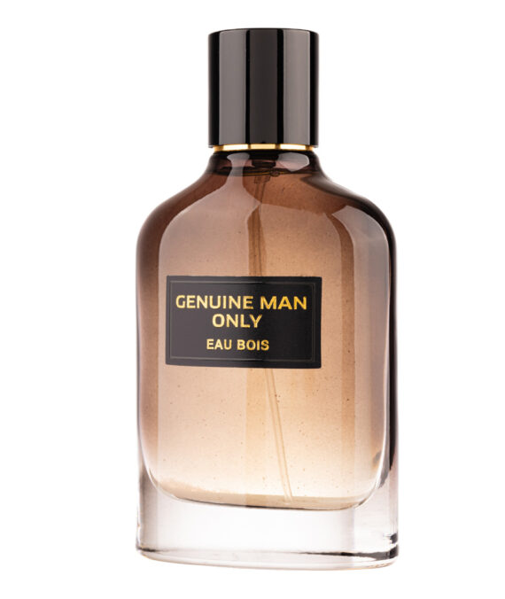  Apa de Parfum Genuine Man Only Eau Bois, Fragrance World, Barbati - 100ml