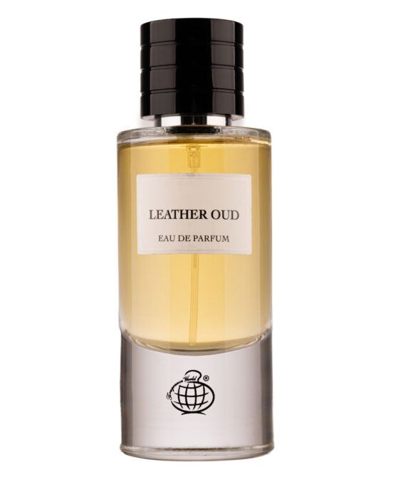  Apa de Parfum Leather Oud, Fragrance World, Unisex - 80ml
